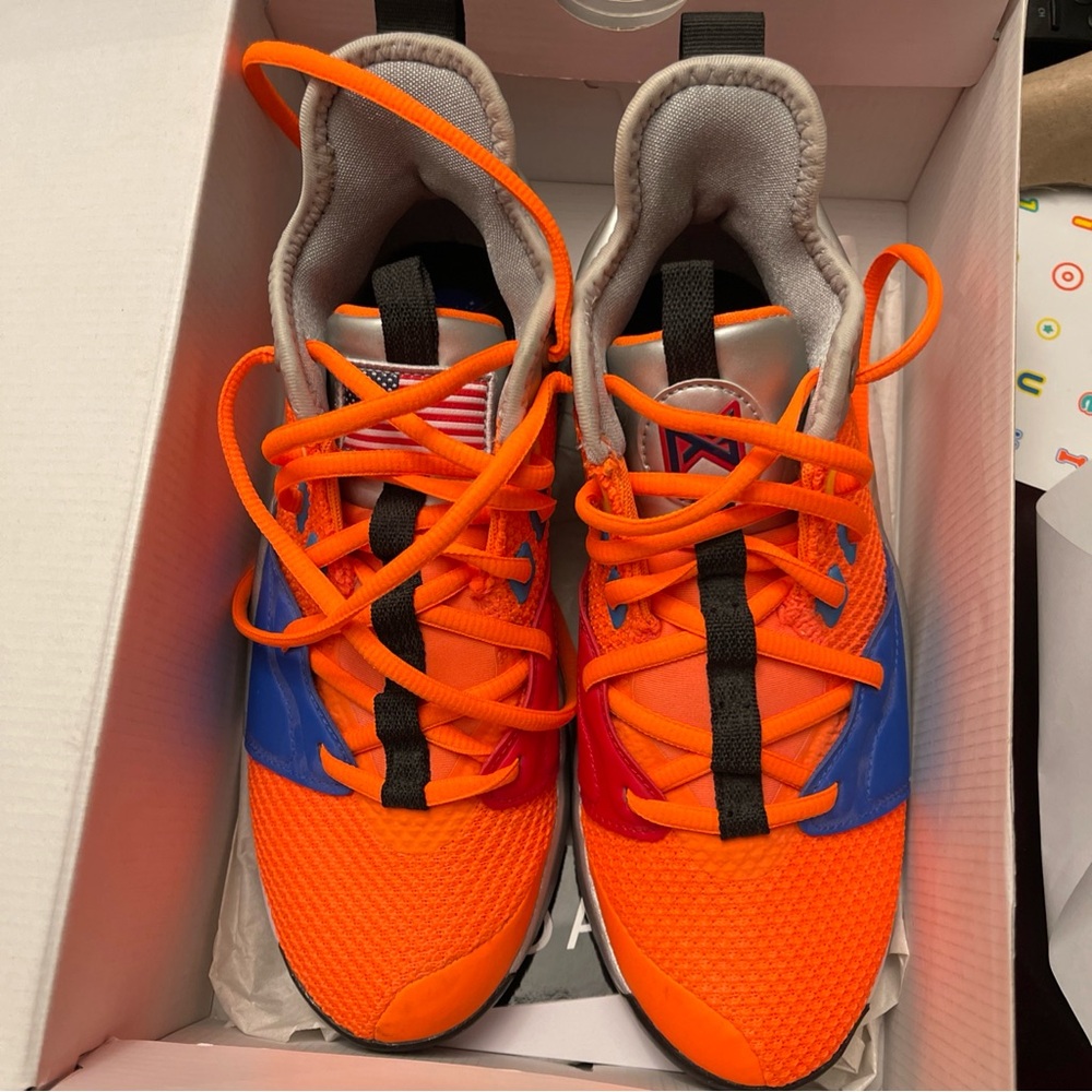 Nike Boys' Big Kids' PG 3 x NASA Basketball Shoes, Orange CI8973-800Size 5Y !!